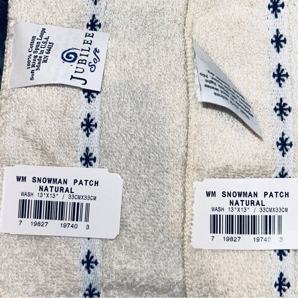 NWT Jubilee Snowman Bath Towel Set